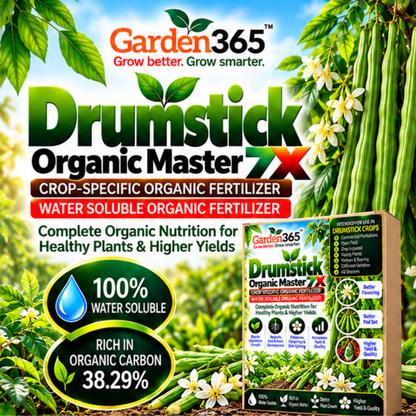 Drumstick Organic Master 7X Crop-Specific Organic Fertilizer Water Soluble Organic Fertilizer