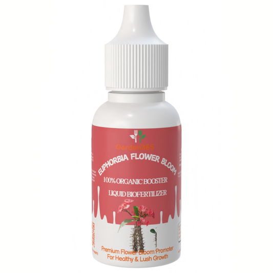 Euphorbia Flower Bloom – Organic Bio Fertilizer for Euphorbia (50 ml | Buy 1 Get 2 Free!) - Garden365