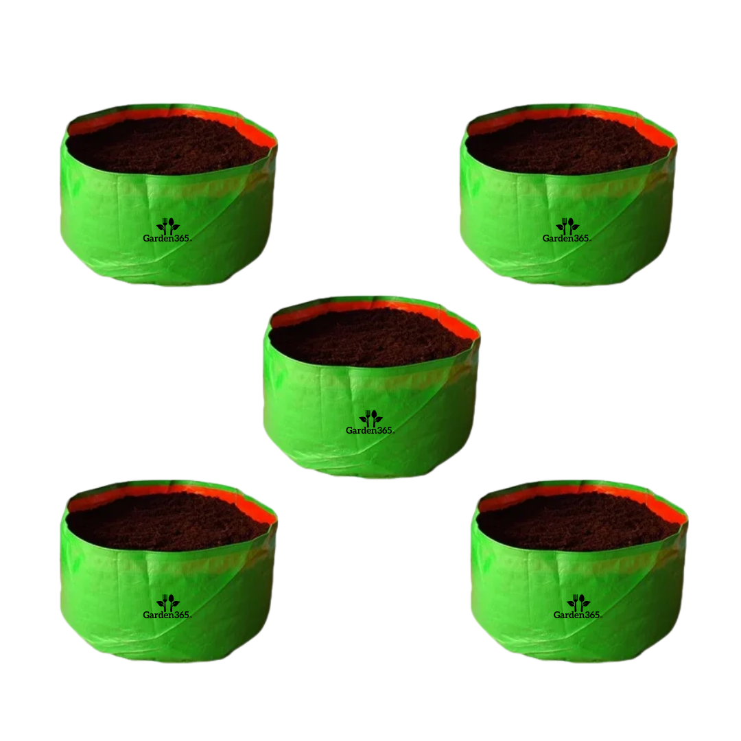 Garden365 HDPE Grow Bag 18x18 | 260 GSM Extra Large & Durable for Terrace & Kitchen Gardening - Garden365