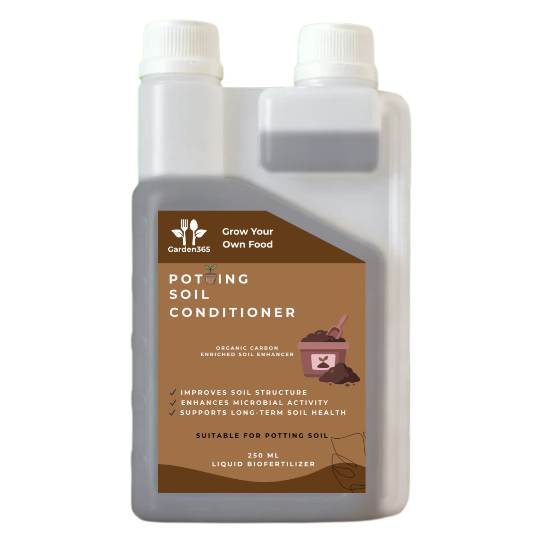 Potting Soil Conditioner Liquid Bio Fertilizer 250ml | Organic Carbon Enriched Soil Enhancer | Suitable for All Types of Potting Soils