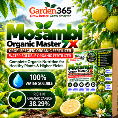 Mosambi Organic Master 7X Crop-Specific Organic Fertilizer Water Soluble Organic Fertilizer