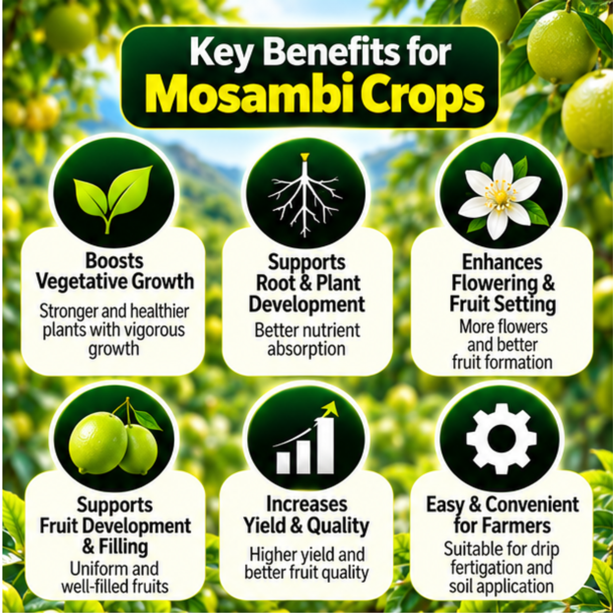 Mosambi Organic Master 7X Crop-Specific Organic Fertilizer Water Soluble Organic Fertilizer