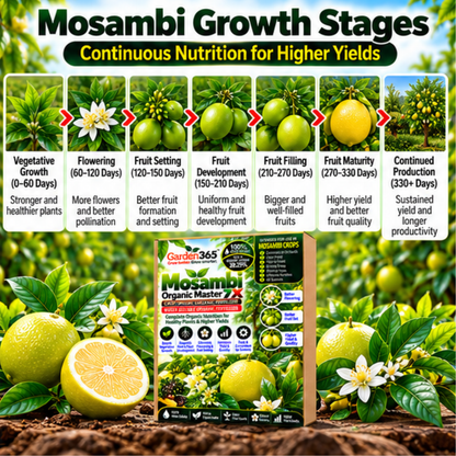 Mosambi Organic Master 7X Crop-Specific Organic Fertilizer Water Soluble Organic Fertilizer