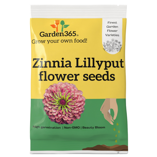 Zinnia Lillyput Flower Seeds - Garden365