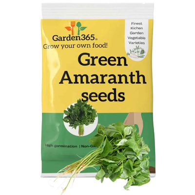 Green Amaranth Seeds (Chaulai / Thotakura) | Organic Heirloom Naati Seeds | Kitchen Garden Seeds of चौलई / ದಂತು / తోటకూర / பருப்பு கீரை / ചീര (6 gm)