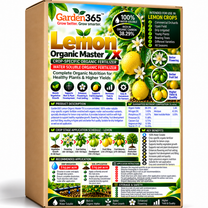 Lemon Organic Master 7X Crop-Specific Organic Fertilizer Water Soluble Organic Fertilizer