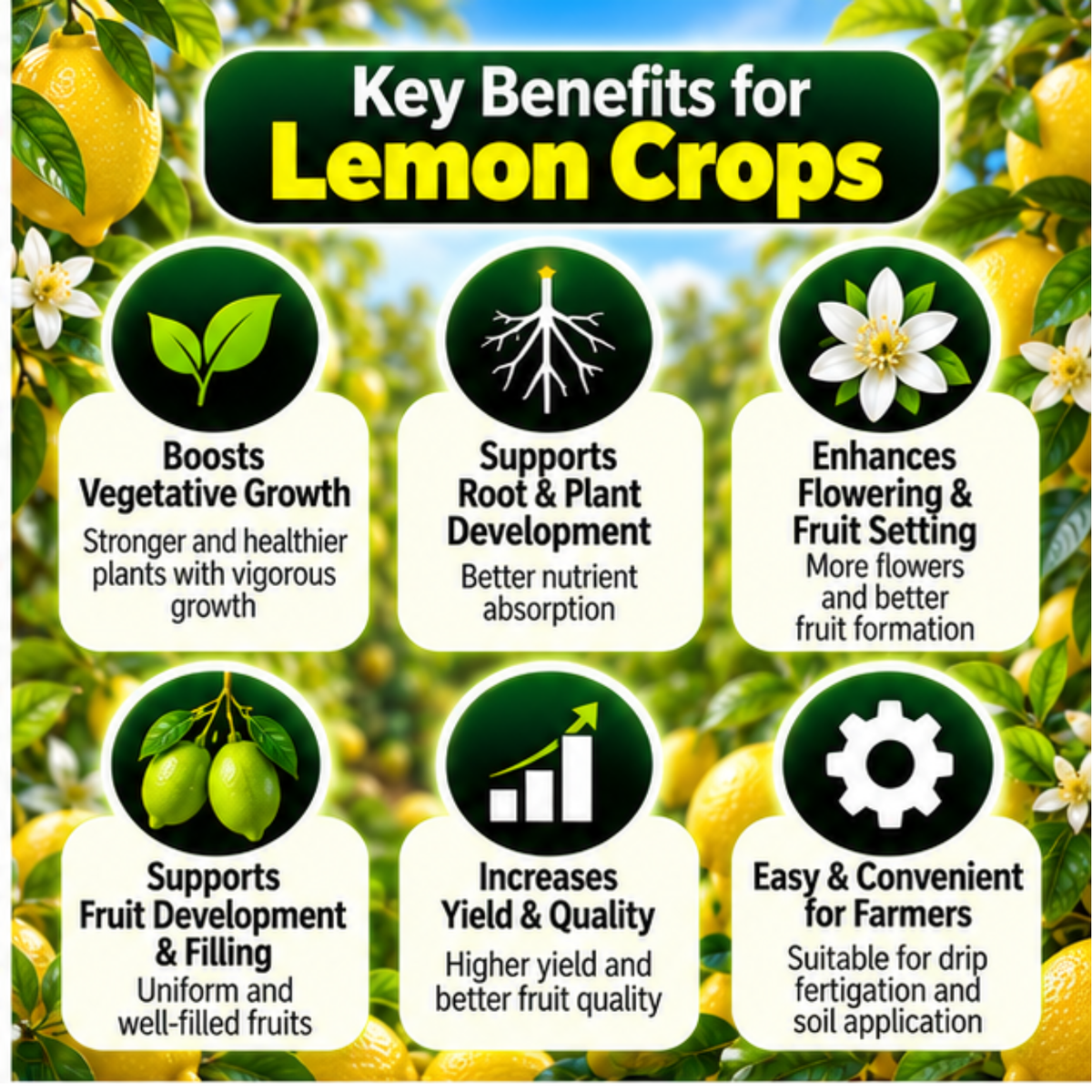 Lemon Organic Master 7X Crop-Specific Organic Fertilizer Water Soluble Organic Fertilizer