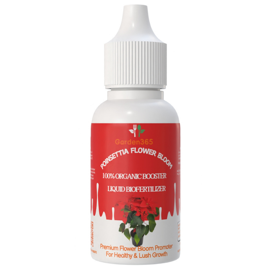 Poinsettia Flower Bloom – Organic Bio Fertilizer for Poinsettia (50 ml | Buy 1 Get 2 Free!) - Garden365