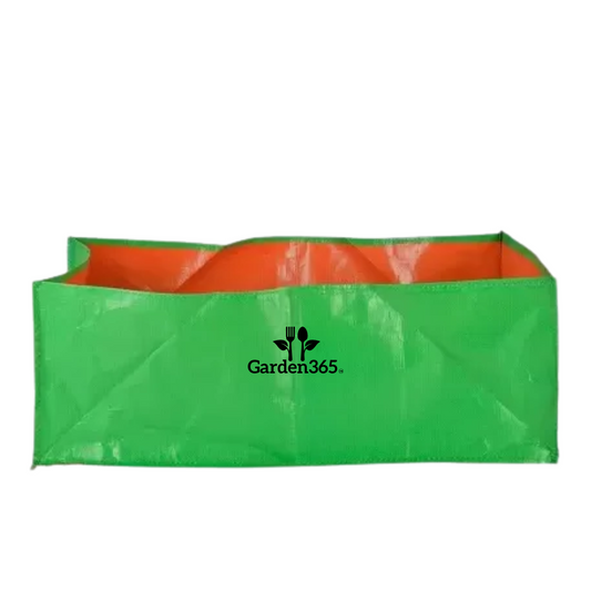 Garden365 HDPE Green Vegetable Grow Bag 5×1.5×1 ft | 260 GSM Durable & Reusable - Garden365