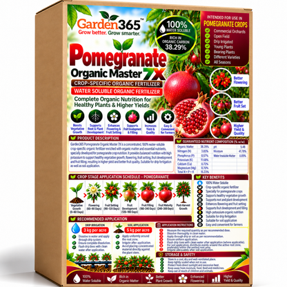 Pomegranate Organic Master 7X Crop-Specific Organic Fertilizer Water Soluble Organic Fertilizer