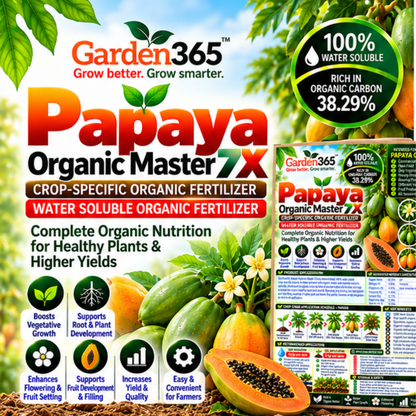 Papaya Organic Master 7X Crop-Specific Organic Fertilizer Water Soluble Organic Fertilizer