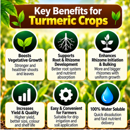 Turmeric Organic Master 7X Crop-Specific Organic Fertilizer Water Soluble Organic Fertilizer
