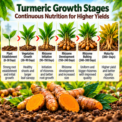 Turmeric Organic Master 7X Crop-Specific Organic Fertilizer Water Soluble Organic Fertilizer