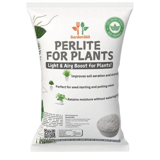 Perlite | Lightweight Soil Aerator &amp; Drainage Enhancer - 250gm - Garden365
