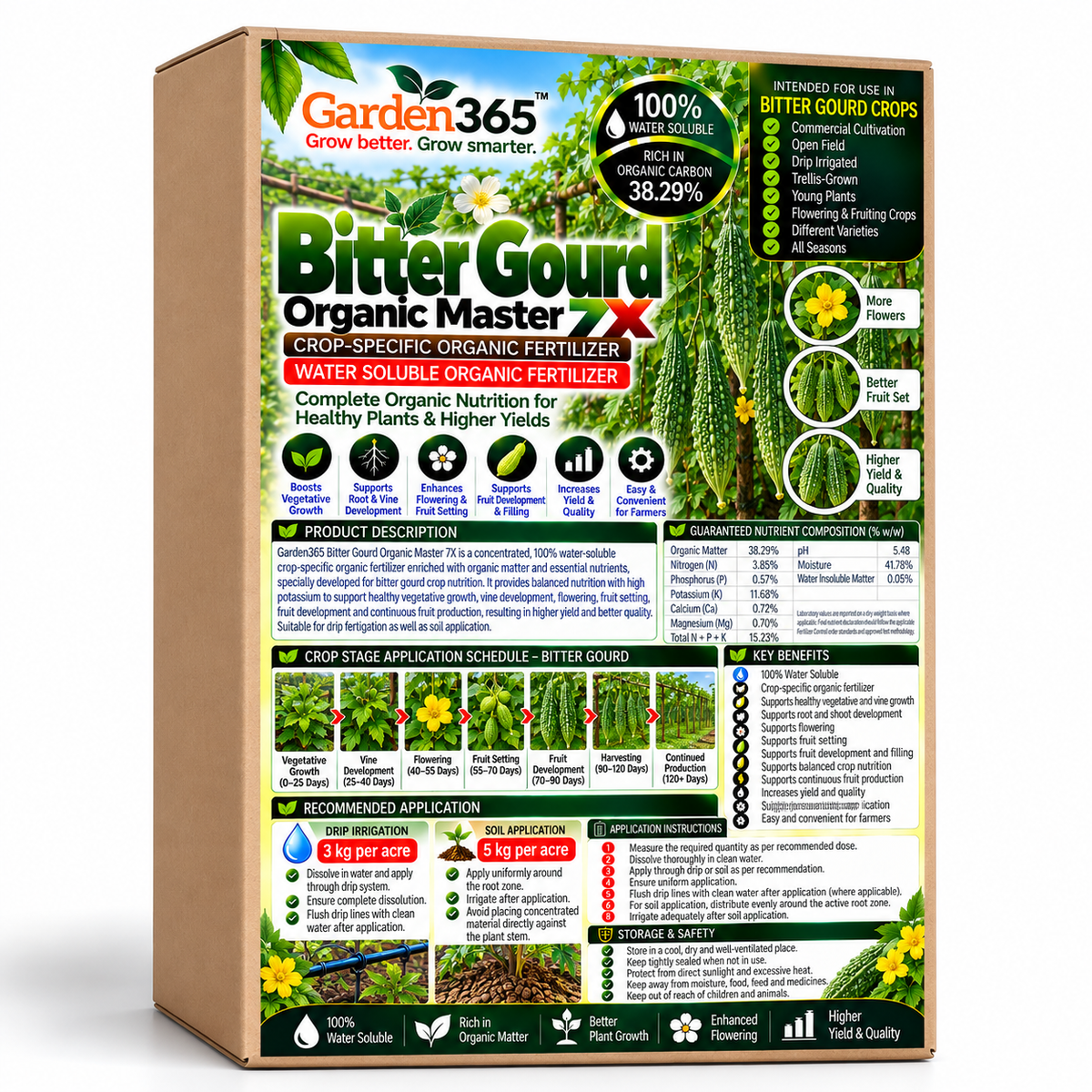 Guava Organic Master 7X Crop-Specific Organic Fertilizer Water Soluble Organic Fertilizer