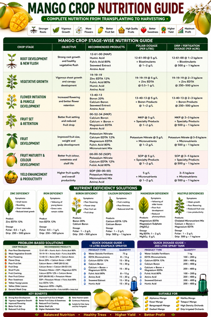 Mango Crop Nutrition | Fertilizers, Micronutrients & Biostimulants for Mango Crop