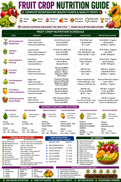 Fruit Crop Nutrition | Fertilizers, Micronutrients & Biostimulants for Fruit Crops