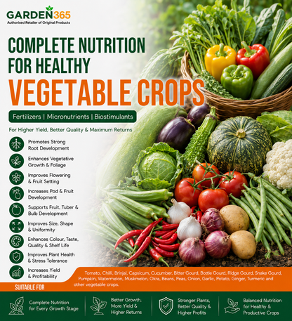 Vegetable Crop Nutrition | Fertilizers, Micronutrients & Biostimulants for Vegetable Crops