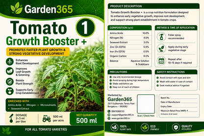 Tomato Yield Booster Kit – Tomato 1 Growth Booster+ | Tomato 2 Flower Booster+ | Tomato 3 Yield Max+ for Strong Plant Growth, Better Fruit Setting, Higher Yield & Improved Fruit Quality