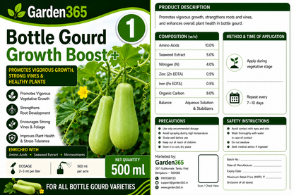 Bottle Gourd Yield Booster Kit – Bottle Gourd 1 Growth Boost+ | Bottle Gourd 2 Flower Set+ | Bottle Gourd 3 Yield Max+ for Higher Yield, Fruit Size & Quality