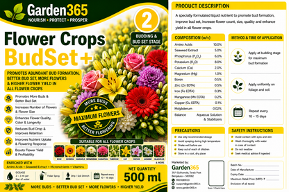 Flower Crops Yield Booster Kit – Flower Crops 1 BranchMax+ | Flower Crops 2 BudSet+ | Flower Crops 3 FlowerMax+ for Higher Flower Yield, Better Bloom Size, Brighter Colours & Premium Flower Quality