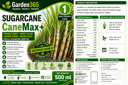 Sugarcane Yield Booster Kit – Sugarcane 1 CaneMax+ | Sugarcane 2 CaneBulk+ | Sugarcane 3 YieldMax+ for Higher Yield, More Tillers, Increased Sugar Recovery & Better Profits