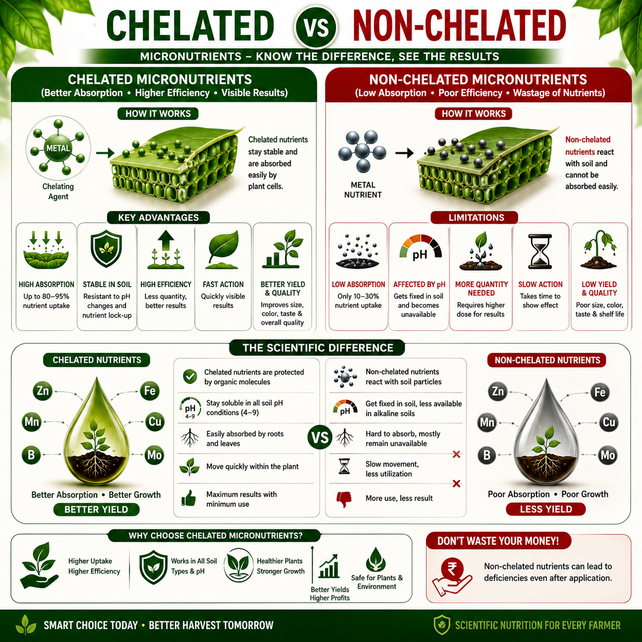 Tomato Special – 6X Chelated Micronutrient Liquid with EDTA Chelated Zn + Fe + Mn + Cu + B + Mo for Strong Growth, Better Flowering, Improved Fruit Set, Higher Yield & Quality