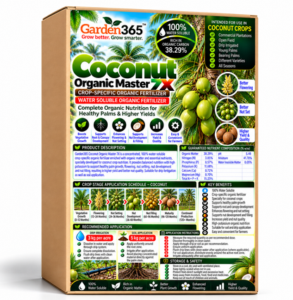 Coconut Organic Master 7X Crop-Specific Organic Fertilizer Water Soluble Organic Fertilizer