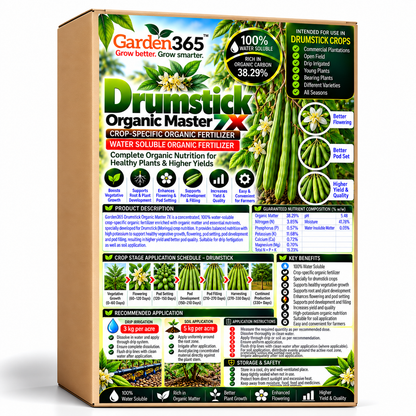 Drumstick Organic Master 7X Crop-Specific Organic Fertilizer Water Soluble Organic Fertilizer
