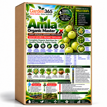 Amla Organic Master 7X Crop-Specific Organic Fertilizer Water Soluble Organic Fertilizer