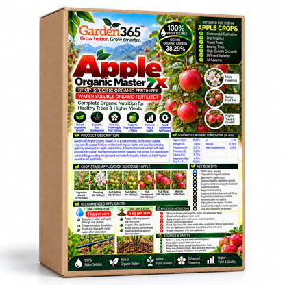 Apple Organic Master 7X Crop-Specific Organic Fertilizer Water Soluble Organic Fertilizer
