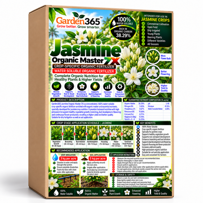 Jasmine Organic Master 7X Crop-Specific Organic Fertilizer Water Soluble Organic Fertilizer