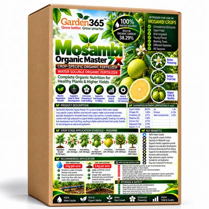 Mosambi Organic Master 7X Crop-Specific Organic Fertilizer Water Soluble Organic Fertilizer