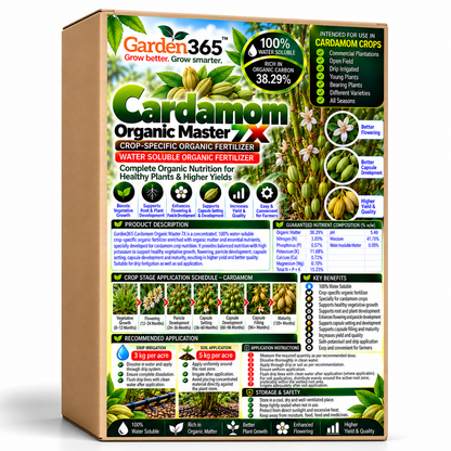Cardamom Organic Master 7X Crop-Specific Organic Fertilizer Water Soluble Organic Fertilizer