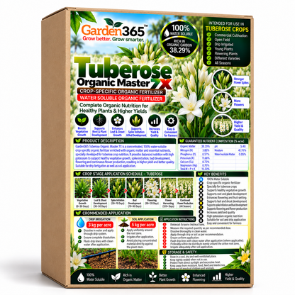 Tuberose Organic Master 7X Crop-Specific Organic Fertilizer Water Soluble Organic Fertilizer