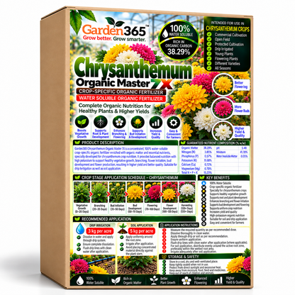 Chrysanthemum Organic Master 7X Crop-Specific Organic Fertilizer Water Soluble Organic Fertilizer