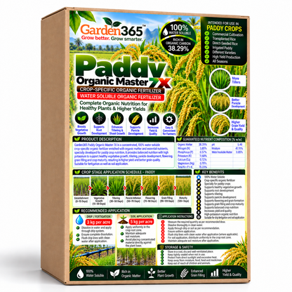 Paddy Organic Master 7X Crop-Specific Organic Fertilizer Water Soluble Organic Fertilizer