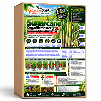 Sugarcane Organic Master 7X Crop-Specific Organic Fertilizer Water Soluble Organic Fertilizer