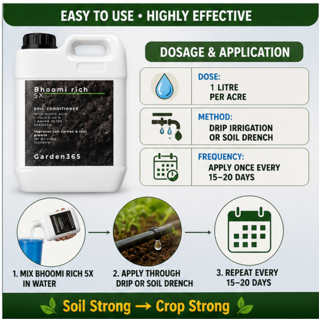 Bhoomi Rich 5X Soil Conditioner for pH Balance & Organic Carbon Boost