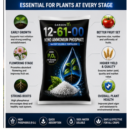 Mono Ammonium Phosphate (MAP) 12:61:00 – Water Soluble Phosphorus Fertilizer for Strong Roots & Early Growth