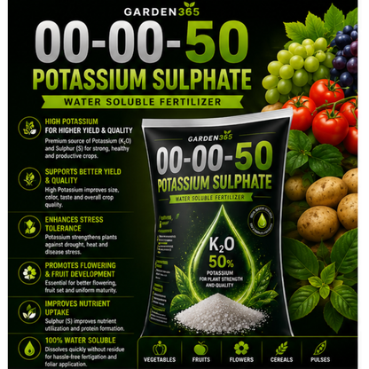 Potassium Sulphate (SOP) 00:00:50 – Water Soluble Potash Fertilizer for Quality Yield & Stress Tolerance