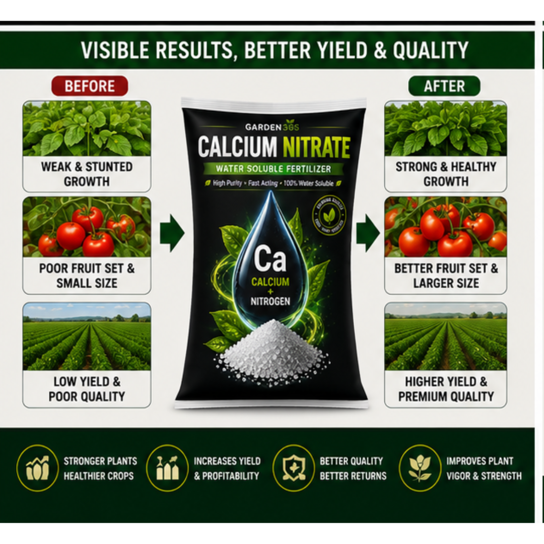Calcium Nitrate 15:5:00:18.8 – Water Soluble Fertilizer for Calcium Nutrition & Healthy Plant Growth
