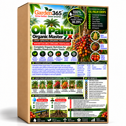 Oil Palm Organic Master 7X Crop-Specific Organic Fertilizer Water Soluble Organic Fertilizer