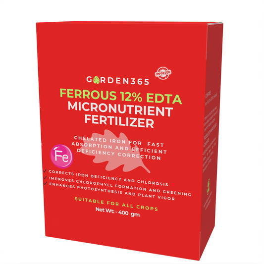 Ferrous EDTA 12% – Chelated Iron Micronutrient Fertilizer for Greener Leaves & Higher Photosynthesis