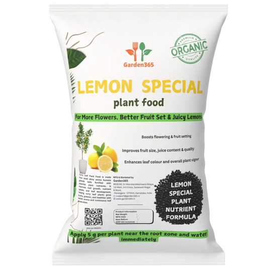 Lemon Special Plant Food – Growth & Fruit Booster for Healthy Plants, More Flowers & Juicy Fruits (Apply Up to 100 Plants / Times)