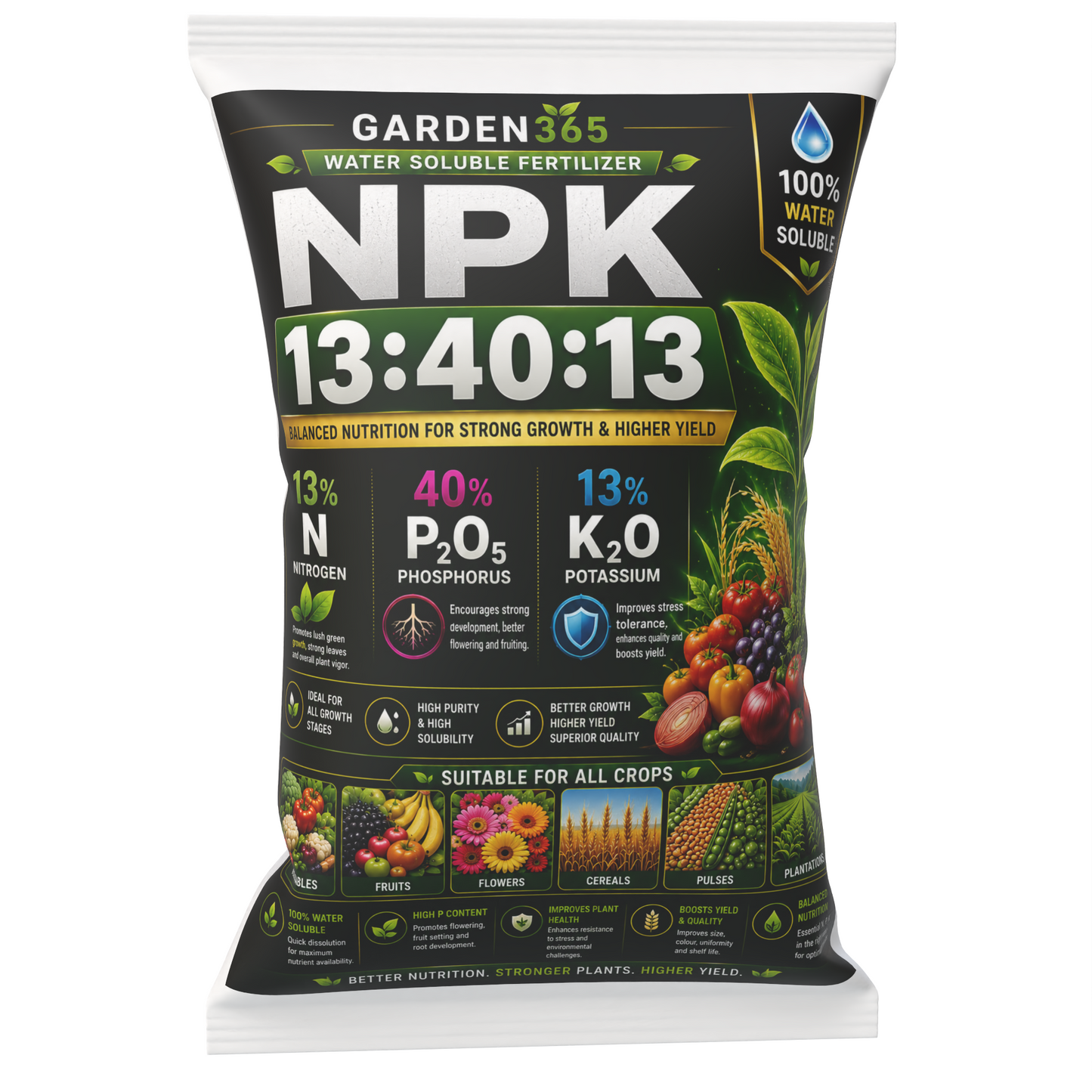 NPK 13:40:30 – Water Soluble Fertilizer for Strong Roots, Flowering & Balanced Growth