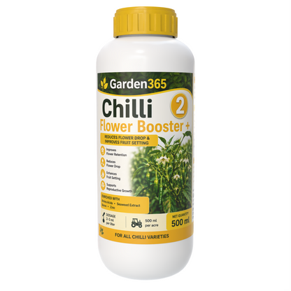 Chilli Yield Booster Kit – Chilli 1 Growth Booster+ | Chilli 2 Flower Booster+ | Chilli 3 Yield Max+ for Higher Yield, Fruit Size & Quality