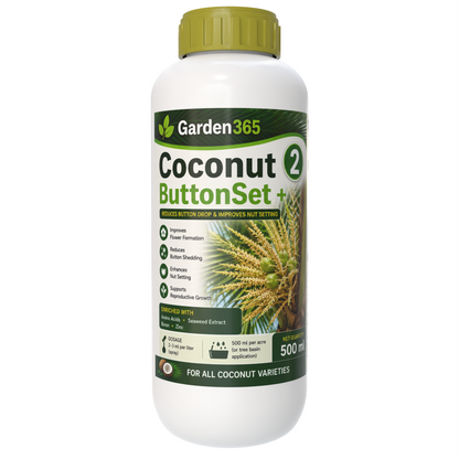 Coconut Yield Booster Kit – Coconut 1 LeafMax+ | Coconut 2 ButtonSet+ | Coconut 3 NutFill+ for Higher Yield, Nut Size & Quality