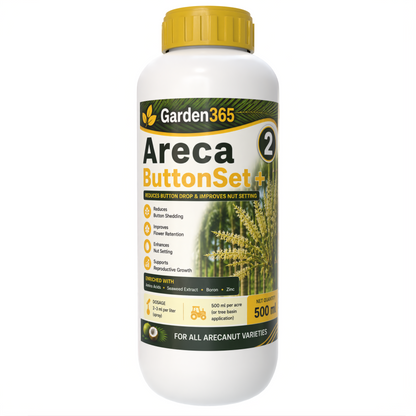 Arecanut Yield Booster Kit – Areca 1 LeafMax+ | Areca 2 ButtonSet+ | Areca 3 NutFill+ for Higher Yield, Nut Size & Quality