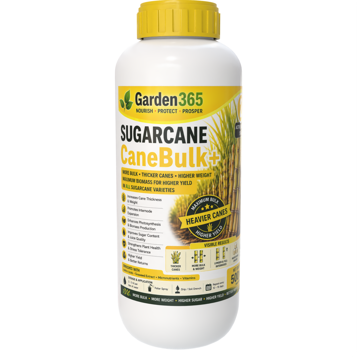 Sugarcane Yield Booster Kit – Sugarcane 1 CaneMax+ | Sugarcane 2 CaneBulk+ | Sugarcane 3 YieldMax+ for Higher Yield, More Tillers, Increased Sugar Recovery & Better Profits